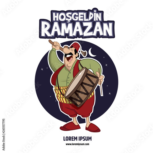 Ramadan kareem, ramadan drummer, islamic and turkish celebration 