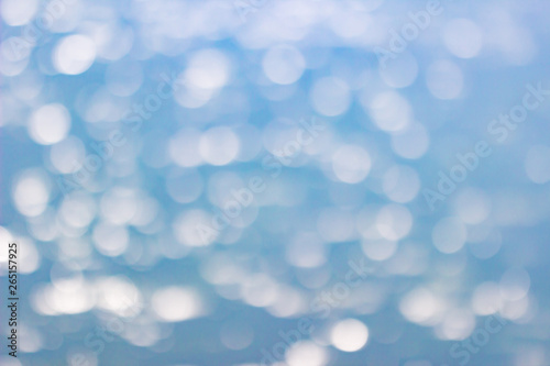 Tropical nature clean and bokeh abstract blur background. Copy space of summer concept. Lights on sea background.