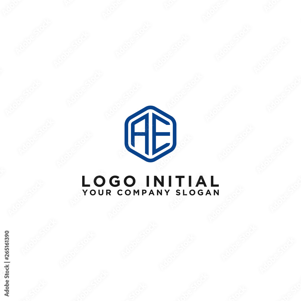Letter AE Initial icon / logo design Monogram inspiration. - vector Letter AE Initial icon / logo design Monogram inspiration. - vector