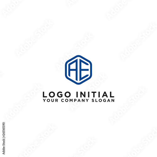 Letter AE Initial icon / logo design Monogram inspiration. - vector