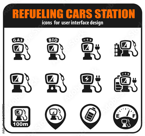 refueling cars station