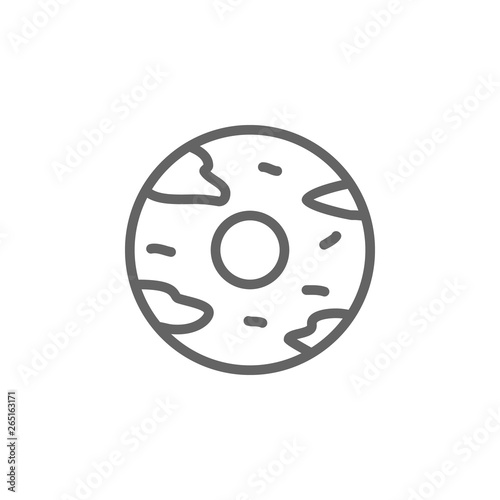 Donut, USA icon. Element of United States icon. Thin line icon for website design and development, app development. Premium icon