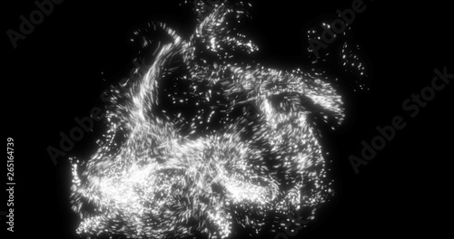 Abstract dynamic particles  texure