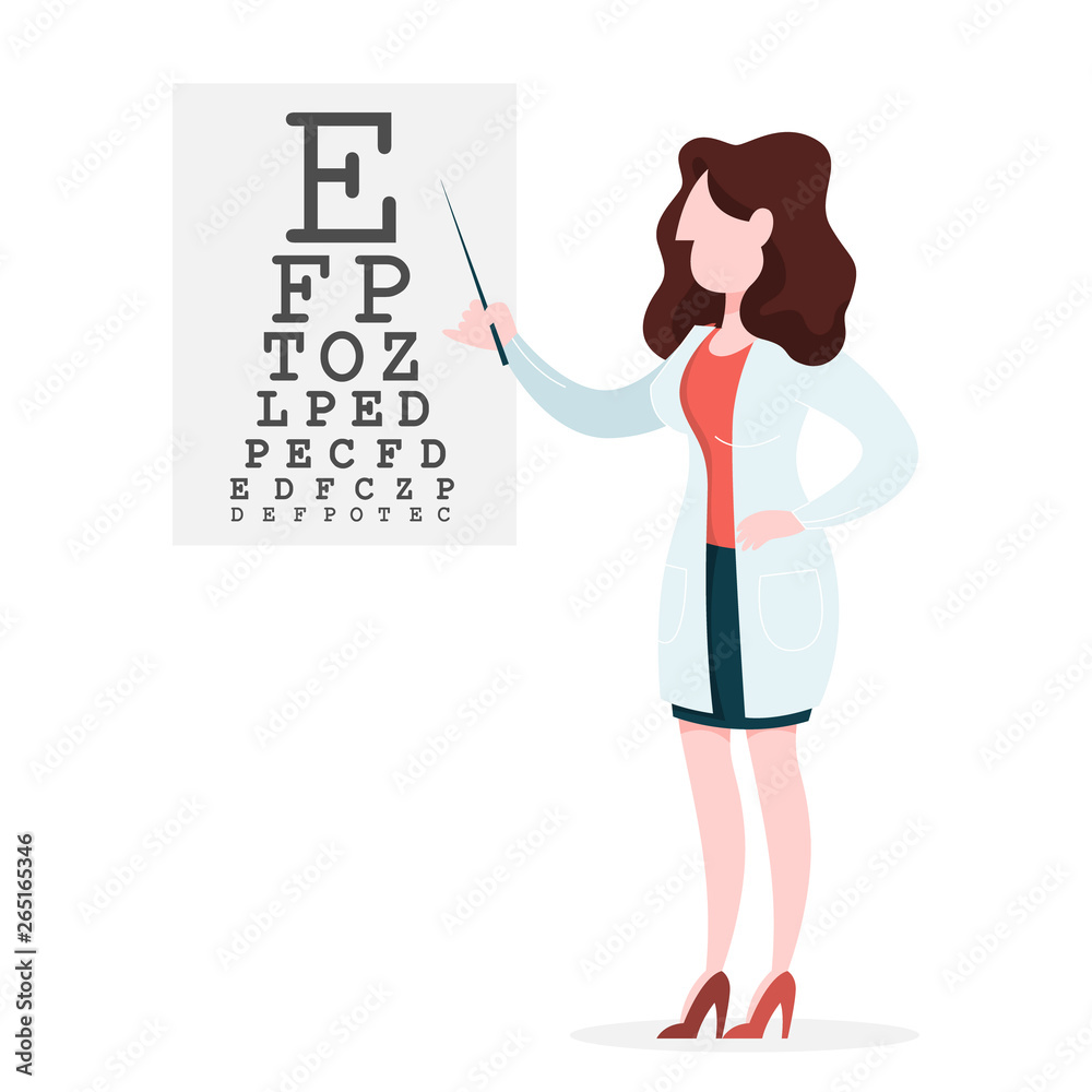 Obraz premium Ophthalmology concept. Idea of eye care and vision