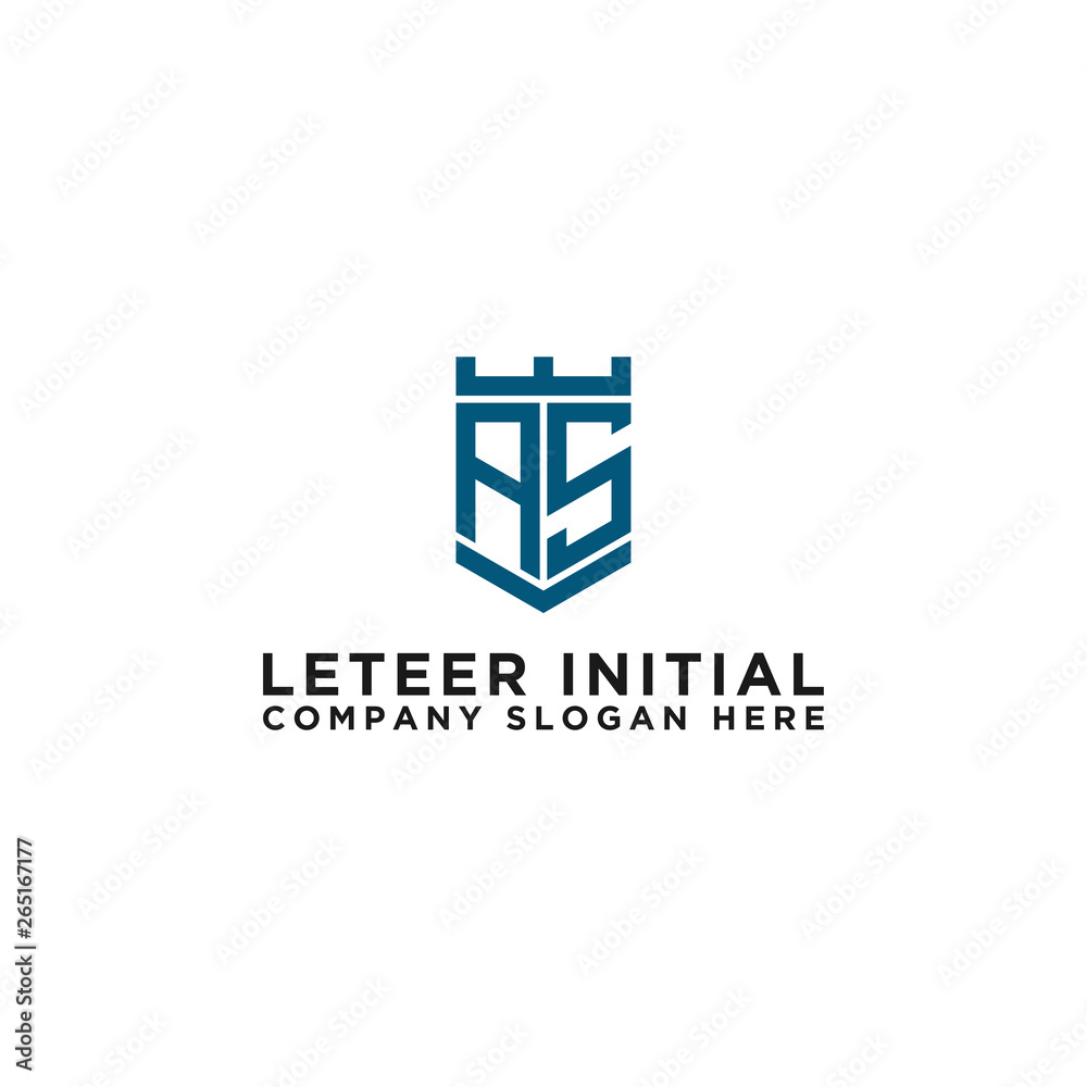 Letter AS Initial icon / logo design Monogram inspiration. - vector