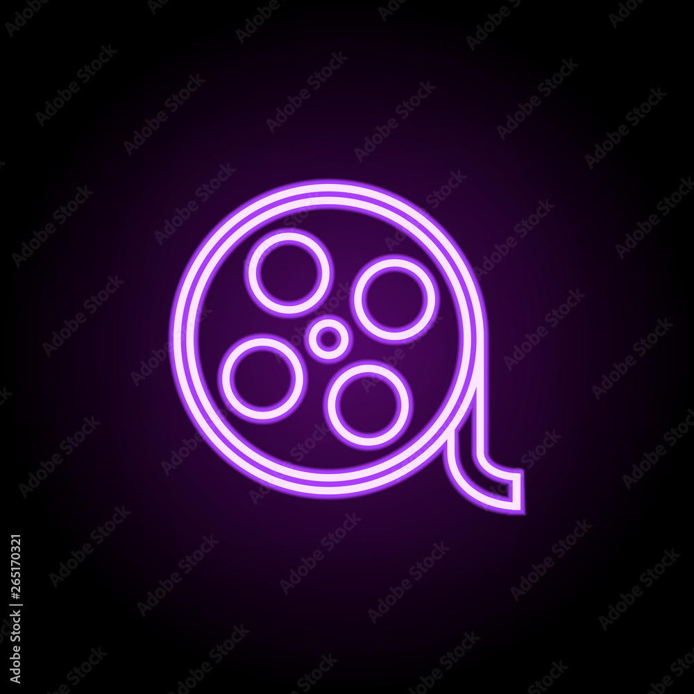 film neon icon. Elements of media, press set. Simple icon for websites, web design, mobile app, info graphics film neon icon. Elements of media, press set. Simple icon for websites, web design, mobile app, info graphics