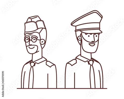 men soldiers of war avatar character