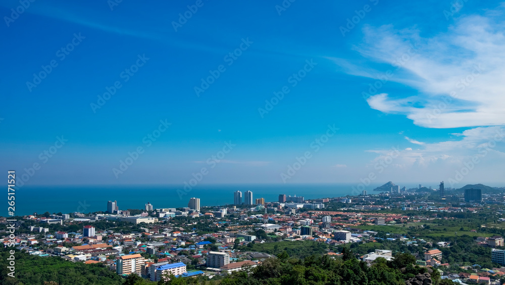 hua hin thailand view point cityscape hua hin thailand view point cityscape