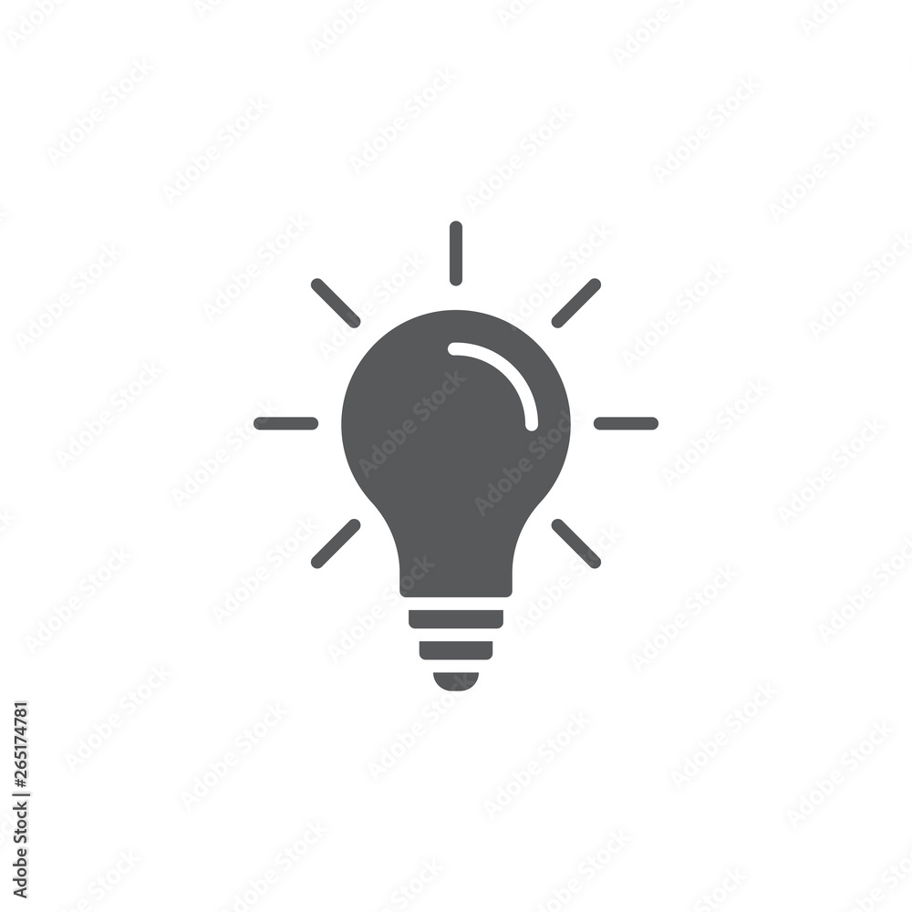 light bulp lamp idea energy symbol icon vector isolated on white light bulp lamp idea energy symbol icon vector isolated on white