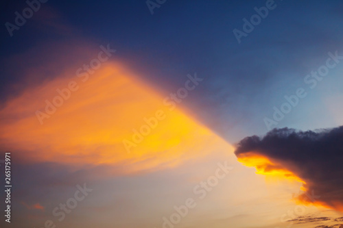 Sky clouds sunset background landscape. © Bluesky60