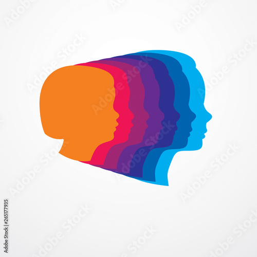 Girl maturation age years concept, adulthood idea, the time of life, periods and cycle of life, growing old, from infancy to maturity. Vector simple classic icon or logo design.