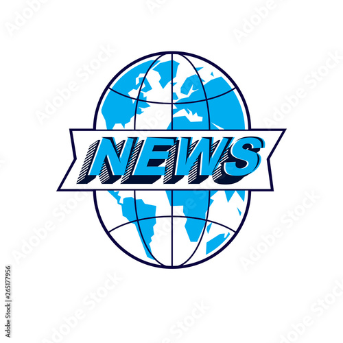 Journalism theme vector emb...