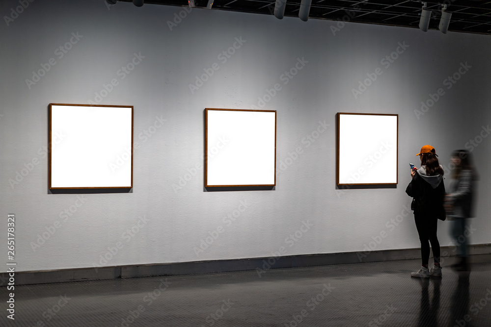 woman in gallery