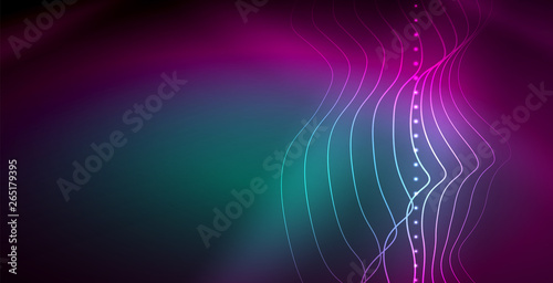 Neon lines shiny glowing background