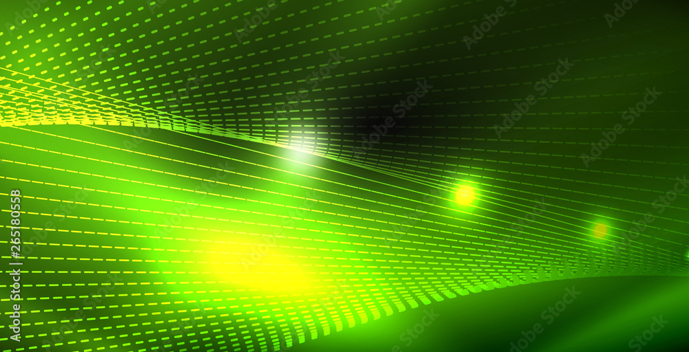 Glossy shiny glowing neon waves Glossy shiny glowing neon waves