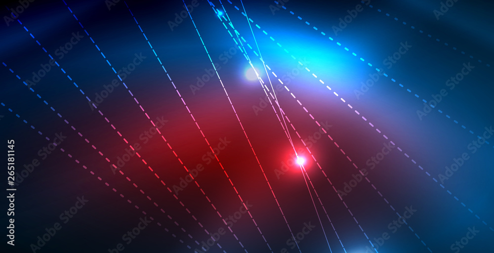 Color neon lights with waves abstract background Color neon lights with waves abstract background