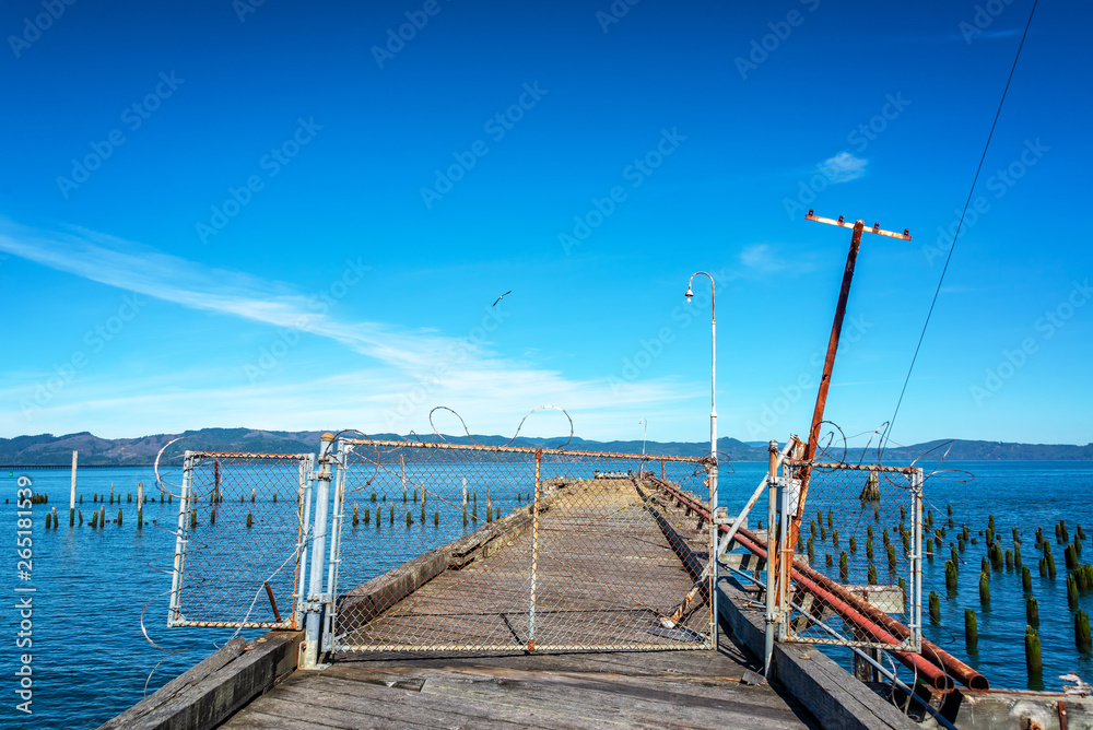 Closed Pier in Astoria, Oregon