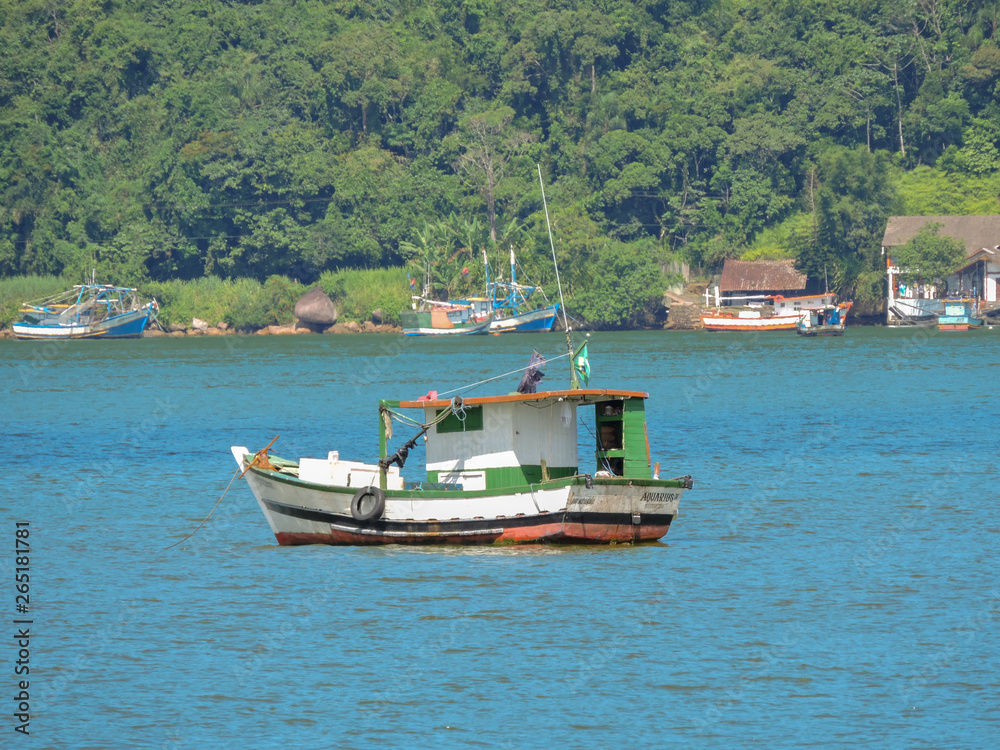 Green Fishing Boat