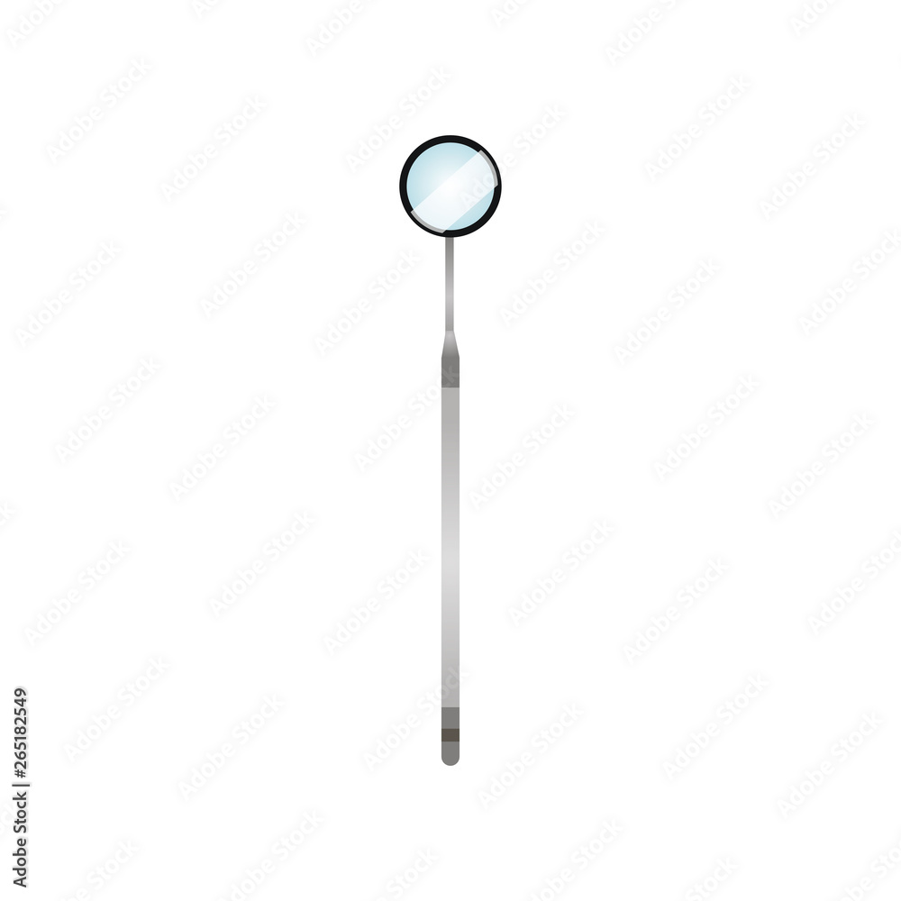 Dental round mirror tool, for medical tooth investigation Dental round mirror tool, for medical tooth investigation