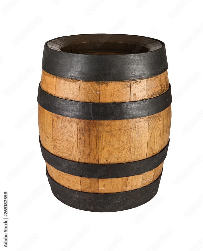 Wooden oak barrel (view and different angle in portfolio)
