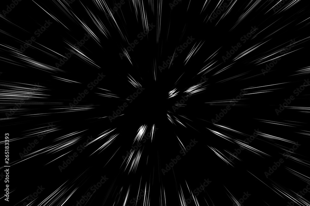 Bokeh white lines on black background, abstraction, abstract speed light motion blur texture, star particle or space traveling, black and white extrusion effect Bokeh white lines on black background, abstraction, abstract speed light motion blur texture, star particle or space traveling, black and white extrusion effect