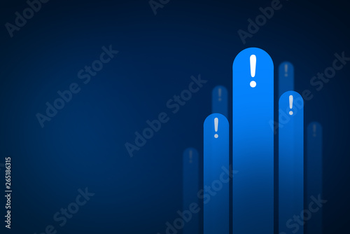 exclamation mark background