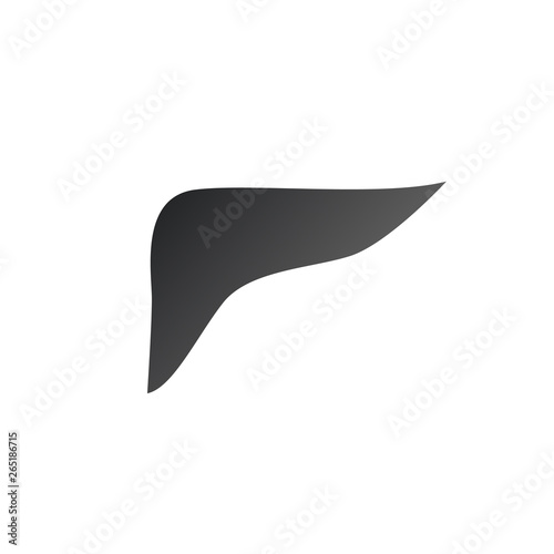 Liver icon in trendy flat s...