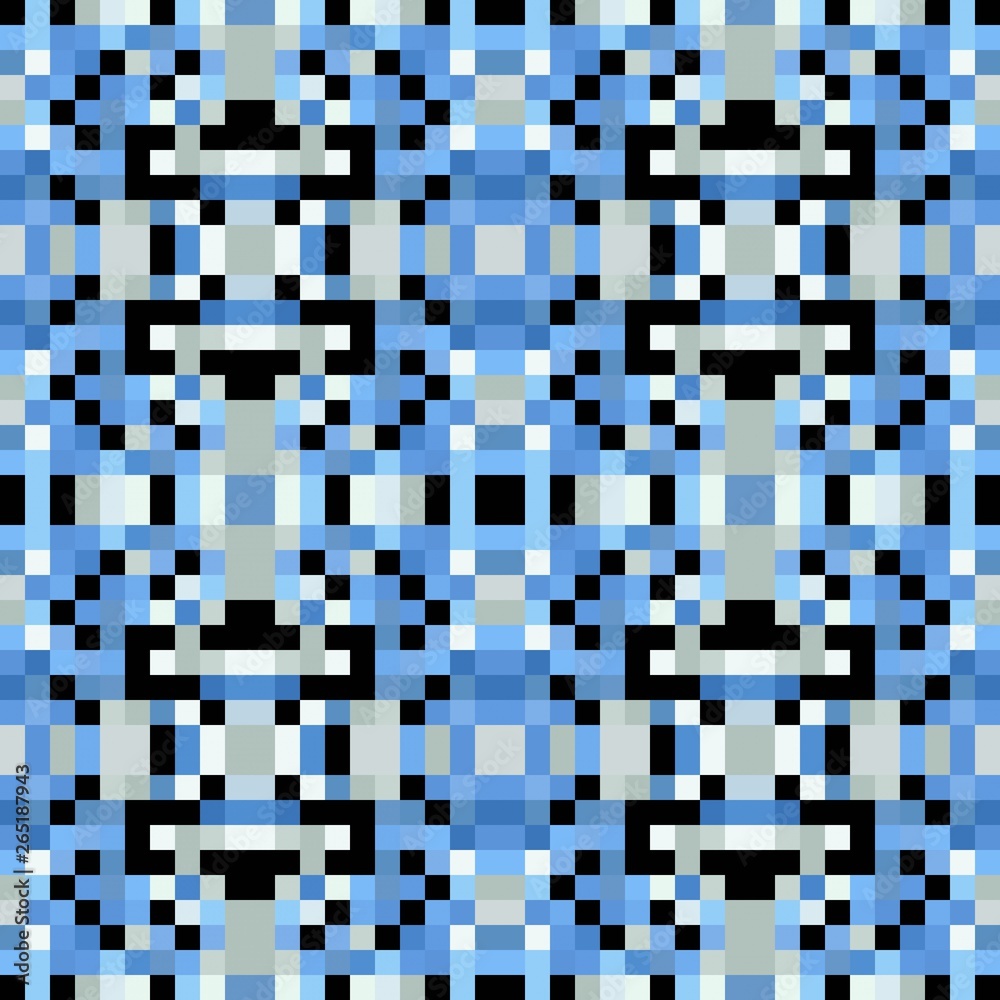 seamless pixel pattern mosaic. abstract background with squares can be used for wallpaper, fabric, textile or clothing design. seamless pixel pattern mosaic. abstract background with squares can be used for wallpaper, fabric, textile or clothing design.