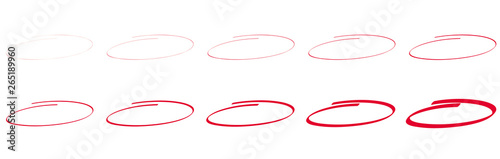 BULLES ÉTIRÉES ROUGES