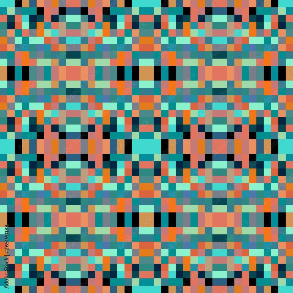 seamless pixel pattern mosaic. abstract background with squares can be used for wallpaper, fabric, textile or clothing design. seamless pixel pattern mosaic. abstract background with squares can be used for wallpaper, fabric, textile or clothing design.