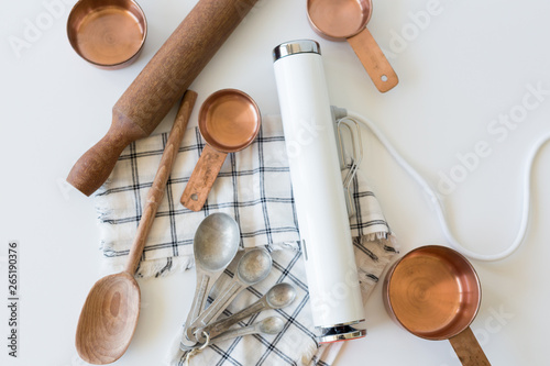 Fototapeta ChefSteps Sous Vide Joule with Kitchen Supplies