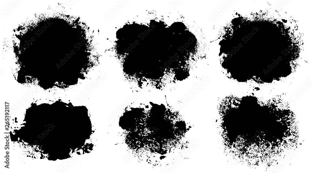 Brush strokes. Vector paintbrush set. Grunge design elements. Brush strokes. Vector paintbrush set. Grunge design elements.
