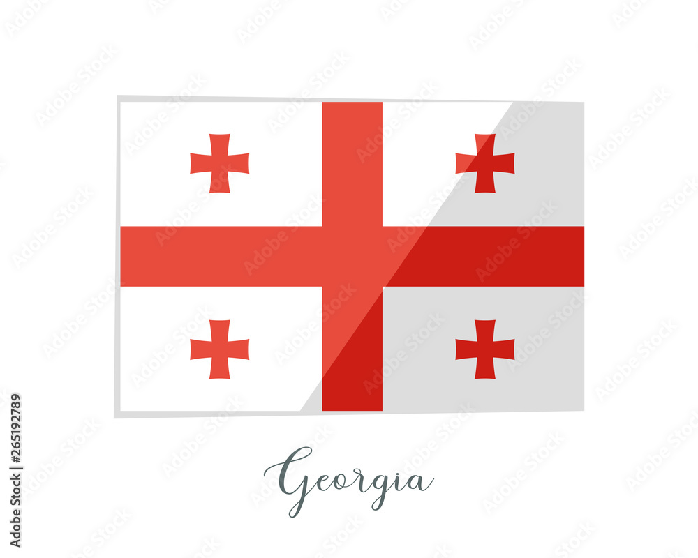 Flag of Georgia traditional government symbol of the country Flag of Georgia traditional government symbol of the country