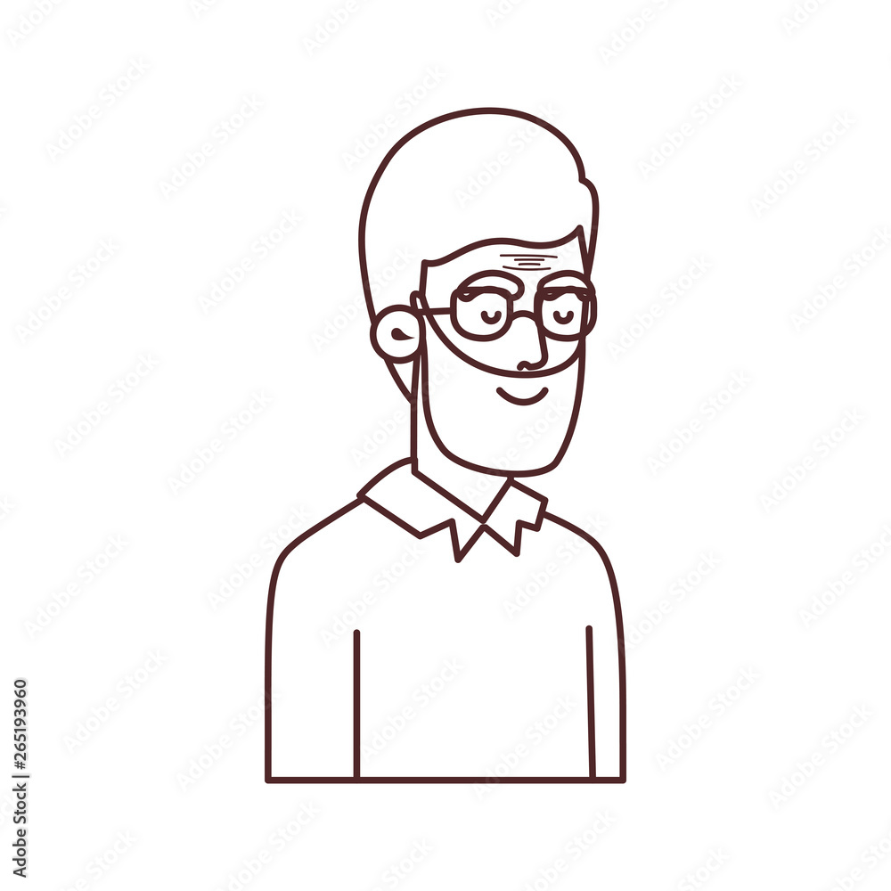 cute grandfather avatar character cute grandfather avatar character