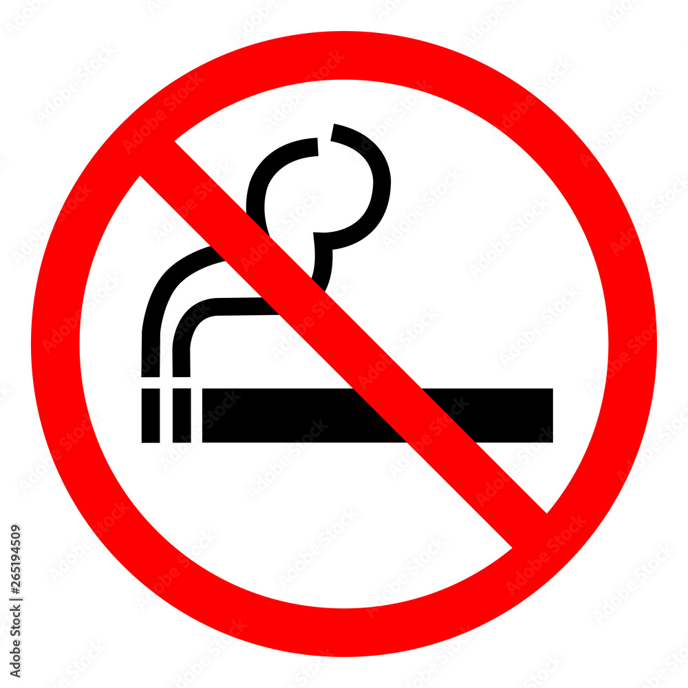 No Smoking Symbol Sign ,Vector Illustration, Isolate On White Background Icon. EPS10 No Smoking Symbol Sign ,Vector Illustration, Isolate On White Background Icon. EPS10