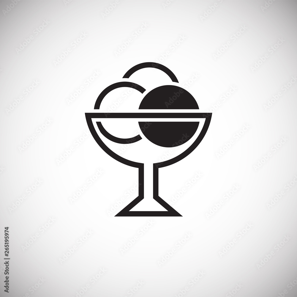 Ice cream icon on background for graphic and web design. Simple vector sign. Internet concept symbol for website button or mobile app. Ice cream icon on background for graphic and web design. Simple vector sign. Internet concept symbol for website button or mobile app.