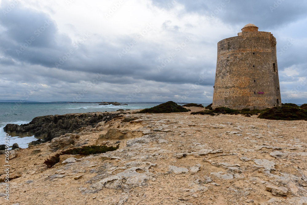 Ses Portes Tower, Ibiza island, Spain