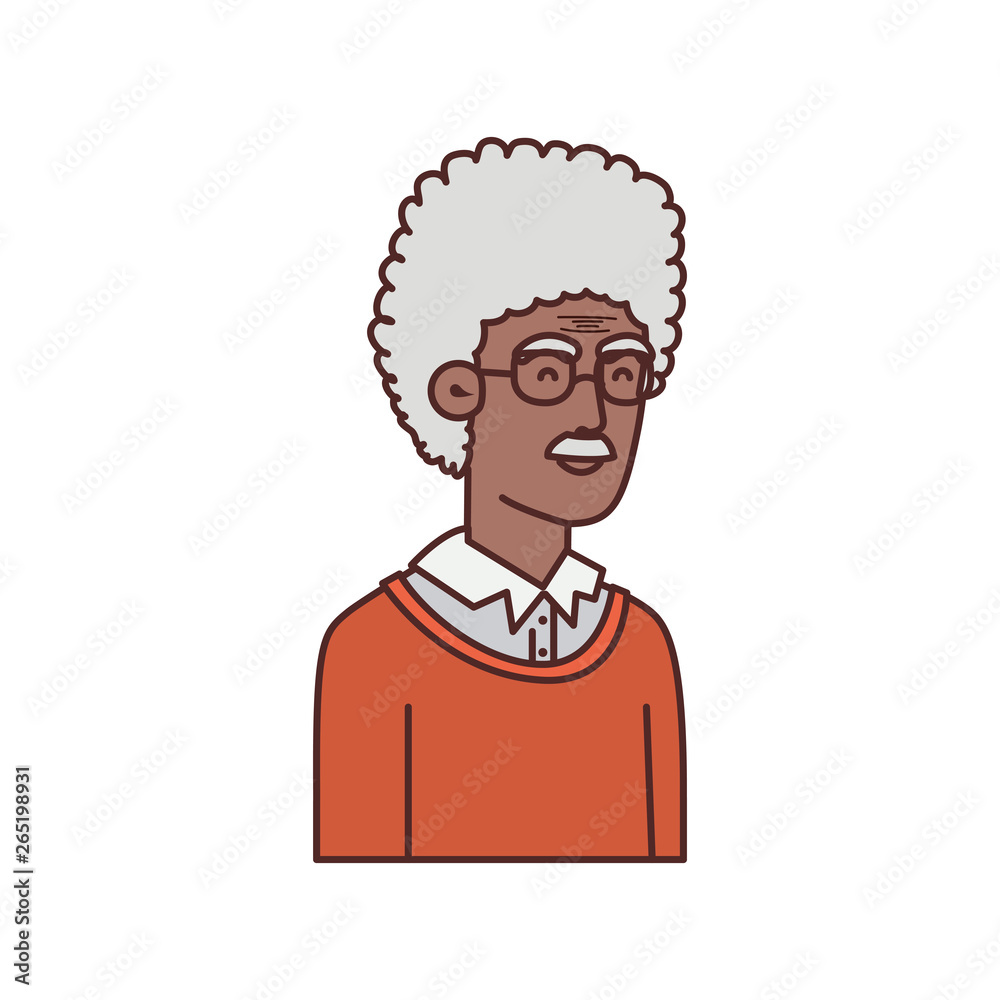 cute grandfather avatar character cute grandfather avatar character