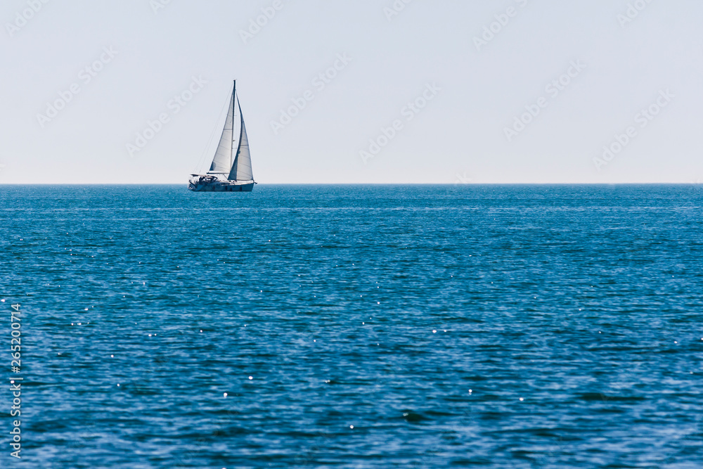 Sailing on the blue sea - photograph