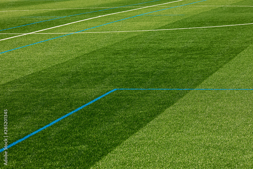 Obraz premium pitch, artificial turf, lines limits