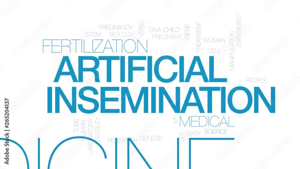Artificial insemination animated word cloud. Kinetic typography. Artificial insemination animated word cloud. Kinetic typography.