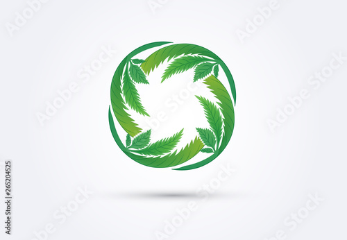 Cannabis leafs logo