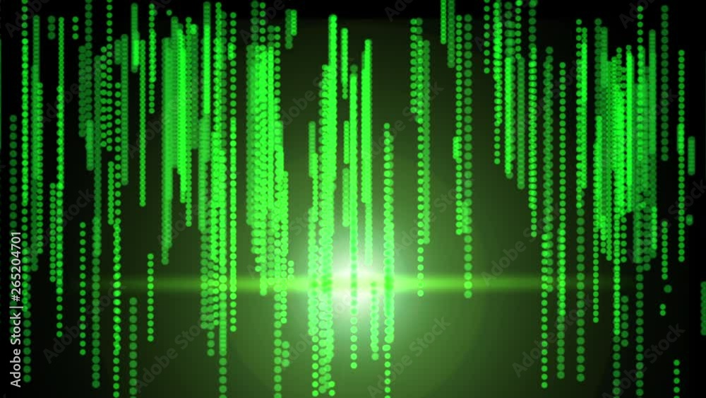 Futuristic abstract glittering green light dots pattern background Futuristic abstract glittering green light dots pattern background