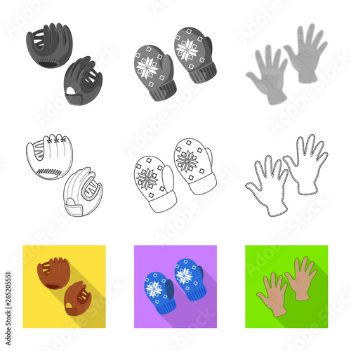 Vector illustration of silhouette and safety sign. Collection of silhouette and comfort stock symbol for web.