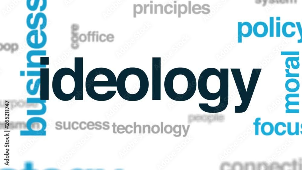 Ideology animated word cloud. Kinetic typography. Ideology animated word cloud. Kinetic typography.