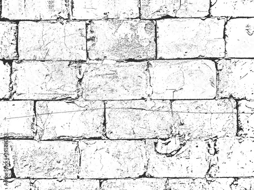 Distress old brick wall textures. EPS8 vector.