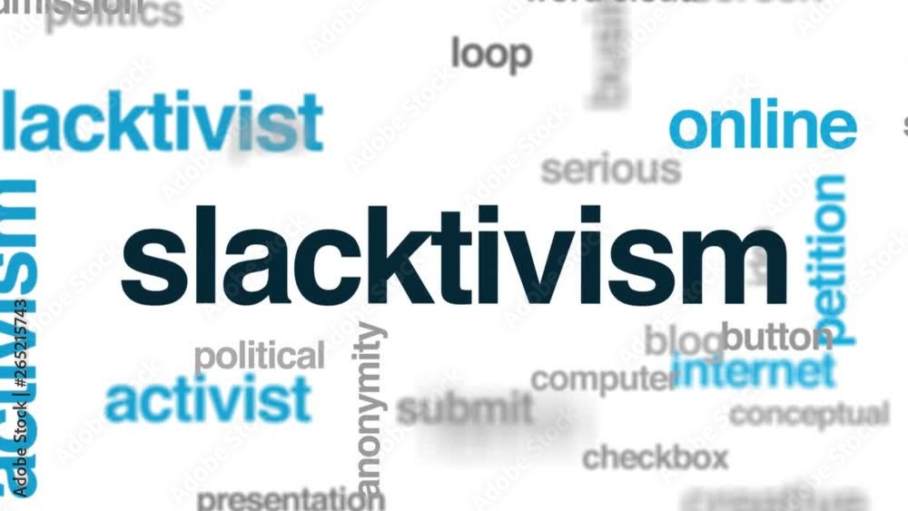 Slacktivism animated word cloud. Kinetic typography. Slacktivism animated word cloud. Kinetic typography.