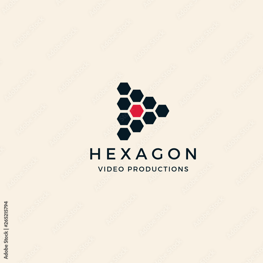 Hexagon Technology logo design inspiration custom logo design vector