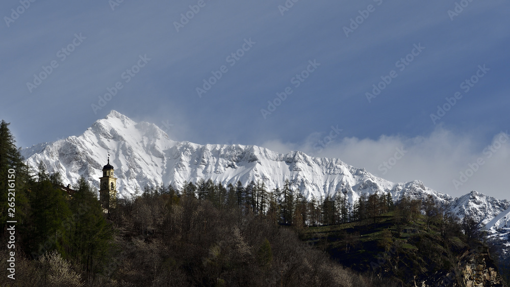 Primolo with the Valmalenco mountain range on the back Primolo with the Valmalenco mountain range on the back