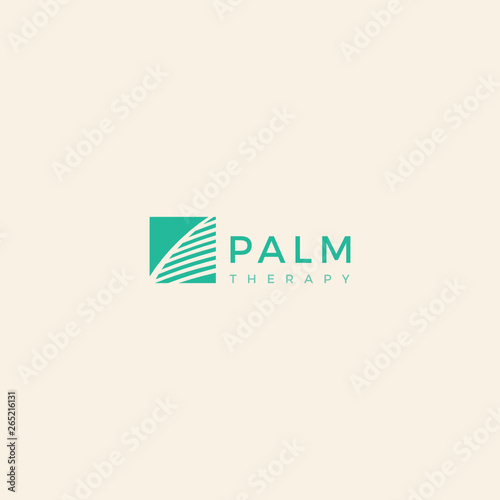 Palm leaf custom template logo design inspiration
